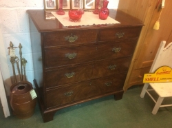 Mahogany 4 Height Chest of Drawers