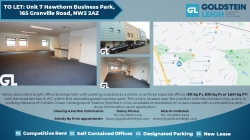 Great Office - Great Price - Unit 7 Hawthorn Business Park, 165 Granville Road, NW2 2AZ