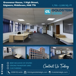Office TO LET on Edgware / Burnt Oak Border - Grosvenor House, HA8