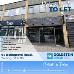 Lock Up Shop TO RENT - Bellegrove Road, Welling, DA16