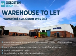 Refurbished Industrial Unit To Let: Warneford Ave, Ossett, West Yorkshire, WF5