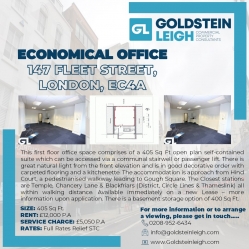 Economical City of London Office - 147 Fleet Street, London, EC4A 2BU
