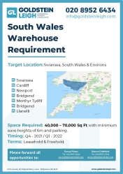 Requirement South Wales: Industrial / Distribution