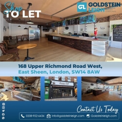 Retail Unit TO LET - 168 Upper Richmond Road West, East Sheen, London, SW14 8AW