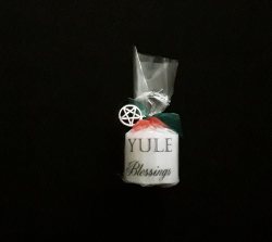 Yule Blessings Candle 