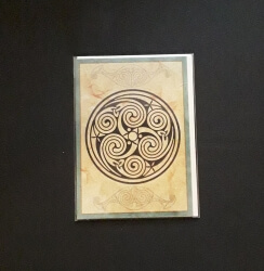 Celtic Spirals Greetings Card