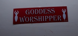 Goddess Worshipper Sticker