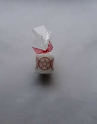 Pentacle and Triple Goddess Candle