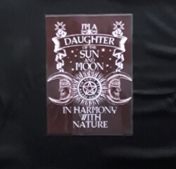 I am a daughter of the .....A4 Laminated Print 