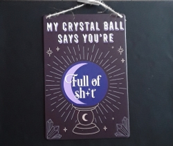 My Crystal Ball Says....Hanging Sign