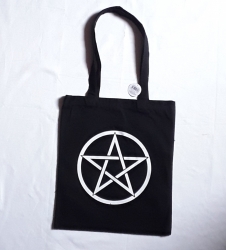 Pentacle Tote Bag, Black