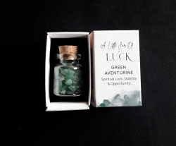 Jar of Luck, Green Aventurine Crystals 
