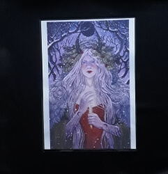 Goddess Elen of the Ways, Winter, Laminated Print