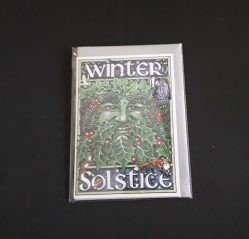 Green Man, Winter Solstice Greetings Card