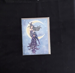 Moon Witch Greetings Card