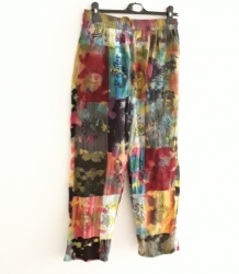 Tie-dye Patchwork Trousers, Fair Trade, Multicoloured 
