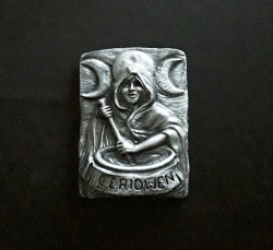 Goddess Cerridwen Wall Plaque, Silver
