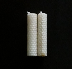 White Beeswax Spell Candles, set of 2