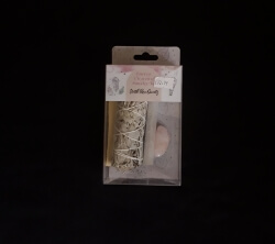 Energy Cleansing Smudge Kit with Rose Quartz 