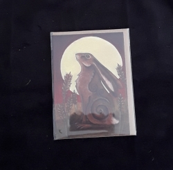 Hare Moon, Moon-gazing Hare Greetings Card