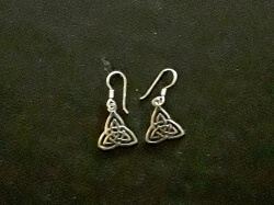 Silver Triquetra Earrings