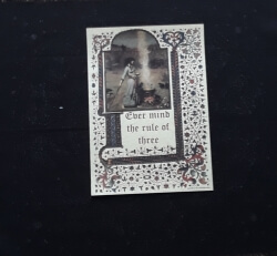 Ever Mind The Rule of Three A4 Parchment Print