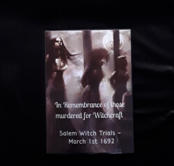 Salem Witch Trials, A4 Laminated Print