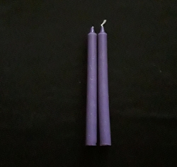 Mauve Candles, set of 2