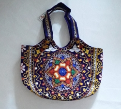 Embroidered Boho Fair Trade Shopping Bag