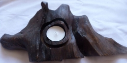 Wooden Log Tea-light Holder