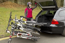  Clamp-On 'Towball Mounted' - Four Bike, Cycle Carrier - Tilted 