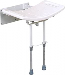 Homecraft Wall Mounted Shower Seat with Legs