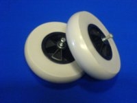 Pair of Solid 200 x 50 wheel assy. 