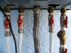 Central Heating boiler piping