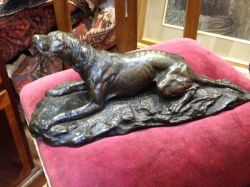 Bronze dog by Lemaitre
