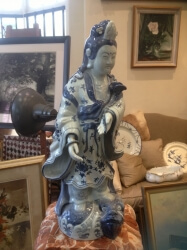 Monumental 19th century Japanese porcelain figure