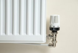 Corner of a domestic radiator