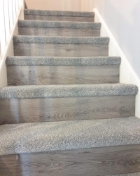 Flint grey risers with stain free ultra carpet 