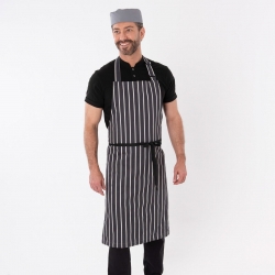 Dennys butcher stripe bib apron without pocket (DP85)
