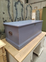 Victorian pine box painted in Juniper Ash