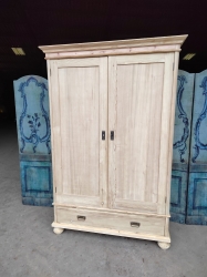 2 door antique pine Dutch wardrobe