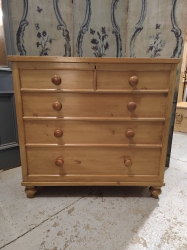 Rare linen bin in the style of a chest of drawers Victorian era