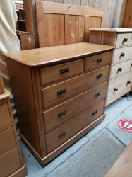Victorian pine 2/3 chest of drawers SOLD