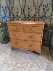 2 over 2 Victorian Pine chest of drawers SOLD