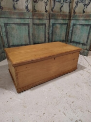 Low Victorian pine blanket box SOLD BUT MORE AVAILABLE