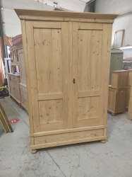 Tall and deep Antique pine dutch wardrobe SOLD