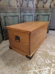 Freshly restored pine blanket box SOLD BUT MORE AVAILABLE