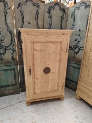 Single door antique pine Dutch linen cupboard SOLD