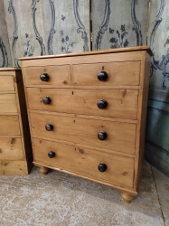 Two over three Victorian pine chest of drawers SOLD