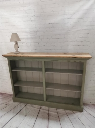 Painted bookcase with old pine top SOLD